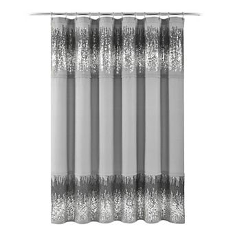 Lush Decor Shimmer Sequins Shower Curtain