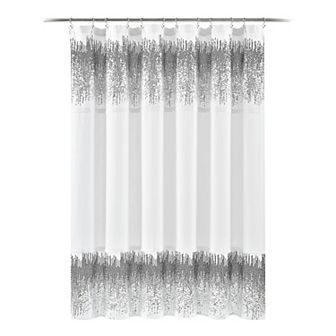 Lush Decor Shimmer Sequins Shower Curtain
