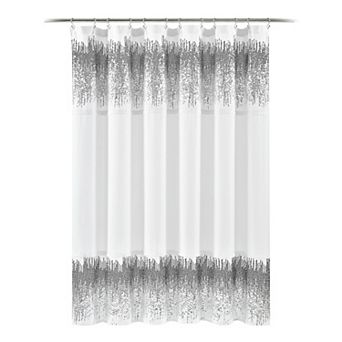 Lush Decor Shimmer Sequins Shower Curtain