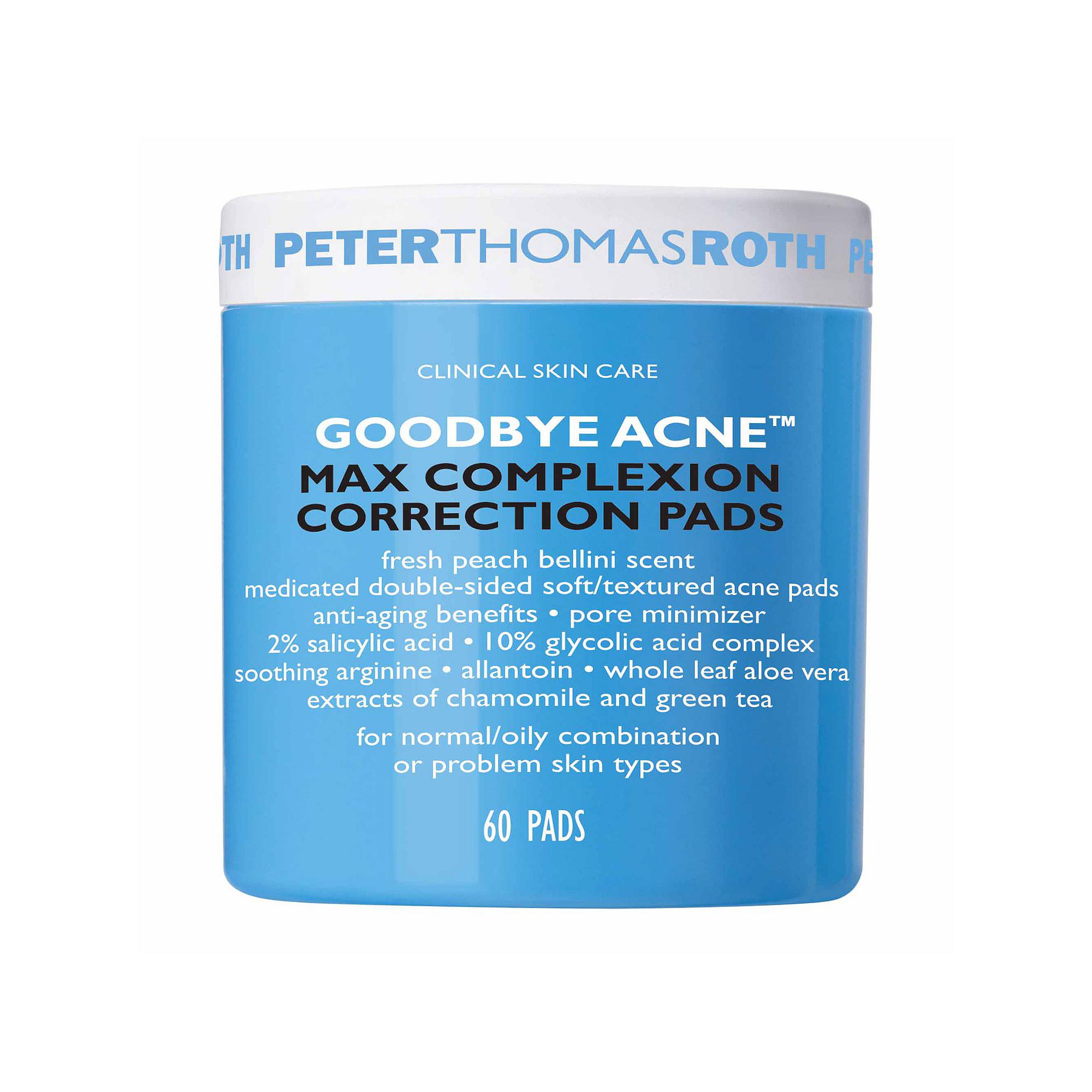 Peter Thomas Roth Goodbye Acne Max Complexion Correction Pads, Size: 60 CT,