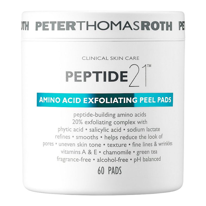 Peptide 21 Amino Acid Exfoliating Peel Pads, Size: 60 CT, Multicolor