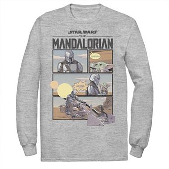 Men's Star Wars The Mandalorian Comic Art Pane Tee