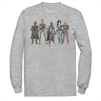 Men's Star Wars The Mandalorian Animated Character Graphic Tee