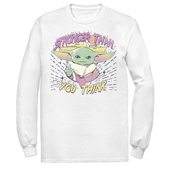 Men's Star Wars The Mandalorian The Child Stronger Than You Think Tee