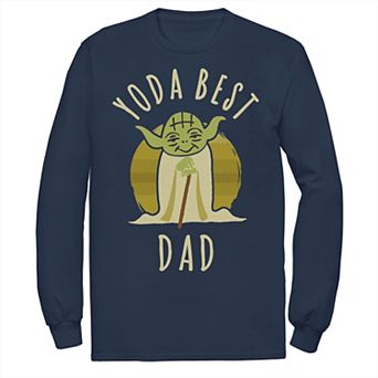 Men's Star Wars Yoda Best Dad Cartoon Yoda Tee