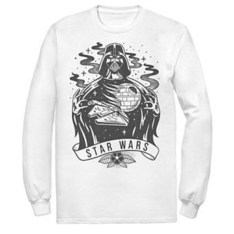 Men's Star Wars Darth Vader Tattoo Design Graphic Tee