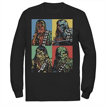 Men's Star Wars Chewbacca Colorful Panel Portrait Tee