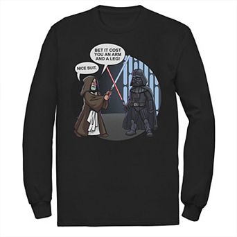 Men's Star Wars Darth Vader & Obi-Wan Comic Graphic Tee