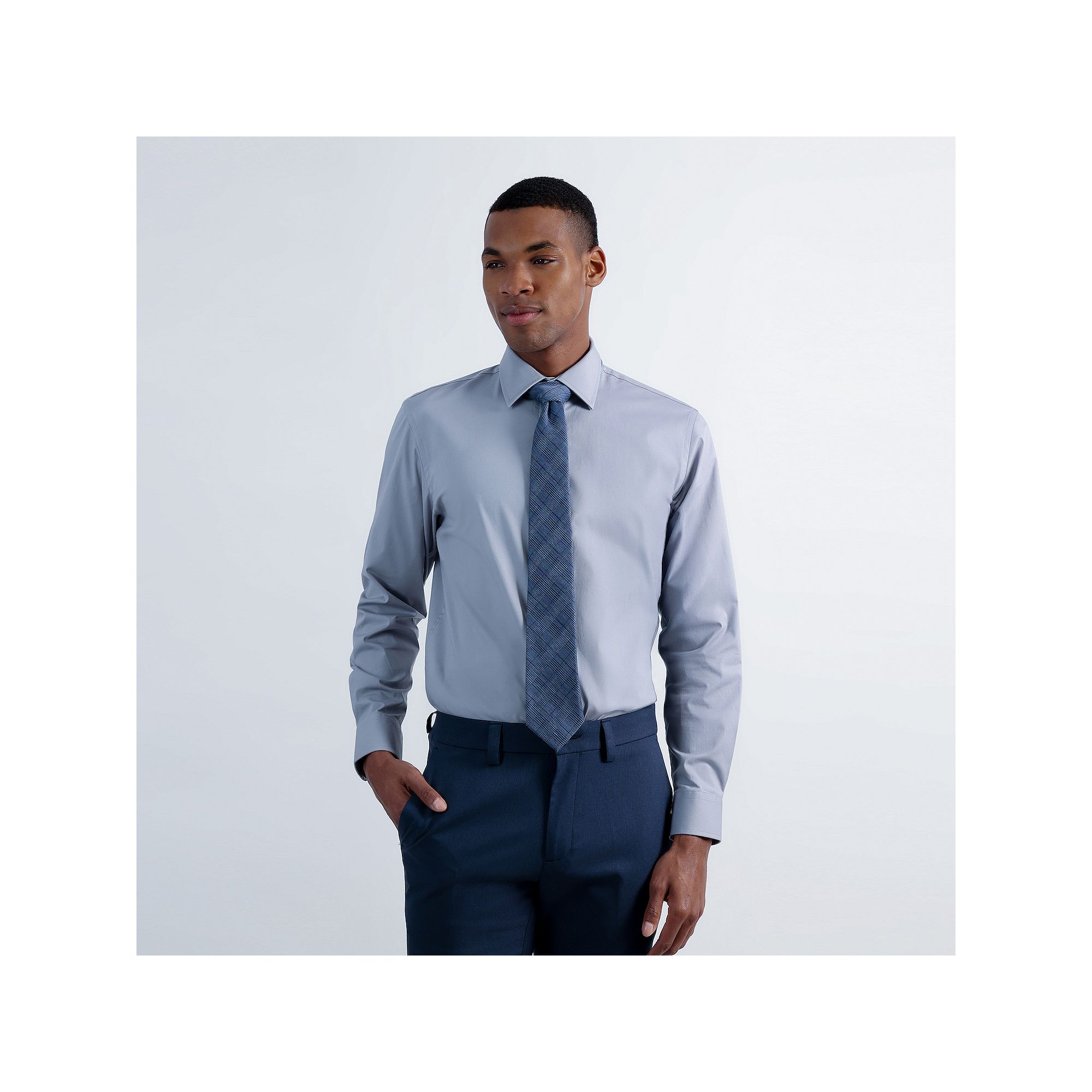 Mens Haggar® Premium Comfort Classic Fit Wrinkle Resistant Dress Shirt, S