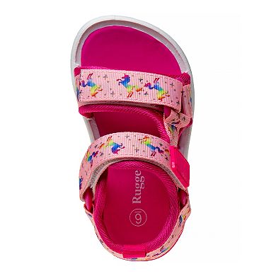 Rugged Bear Unicorn Toddler Girls' Sport Sandals 