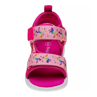 Rugged Bear Unicorn Toddler Girls' Sport Sandals 