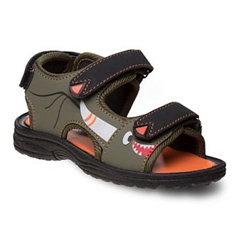 Rugged Bear Toddler Boys' Dinosaur Sport Sandals