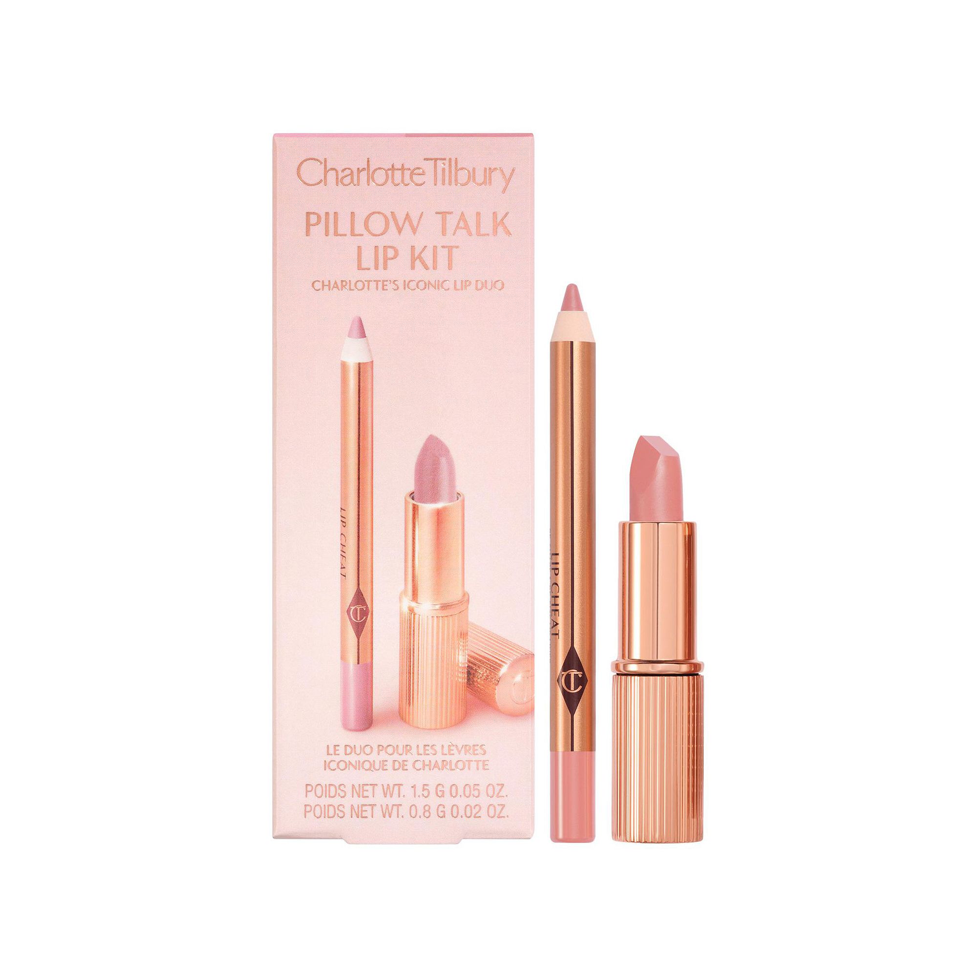 Charlotte Tilbury Mini Pillow Talk Lipstick & Liner Set, Pillow Talk Fair