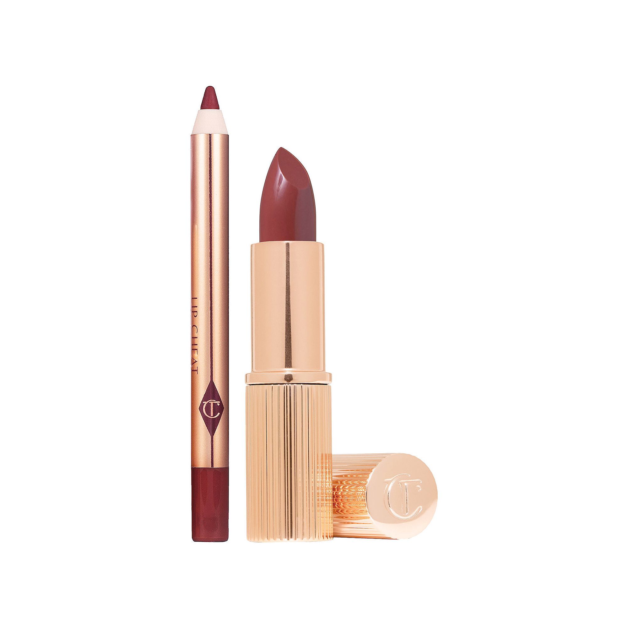 Charlotte Tilbury Mini Pillow Talk Lipstick & Liner Set, Pillow Talk Intens