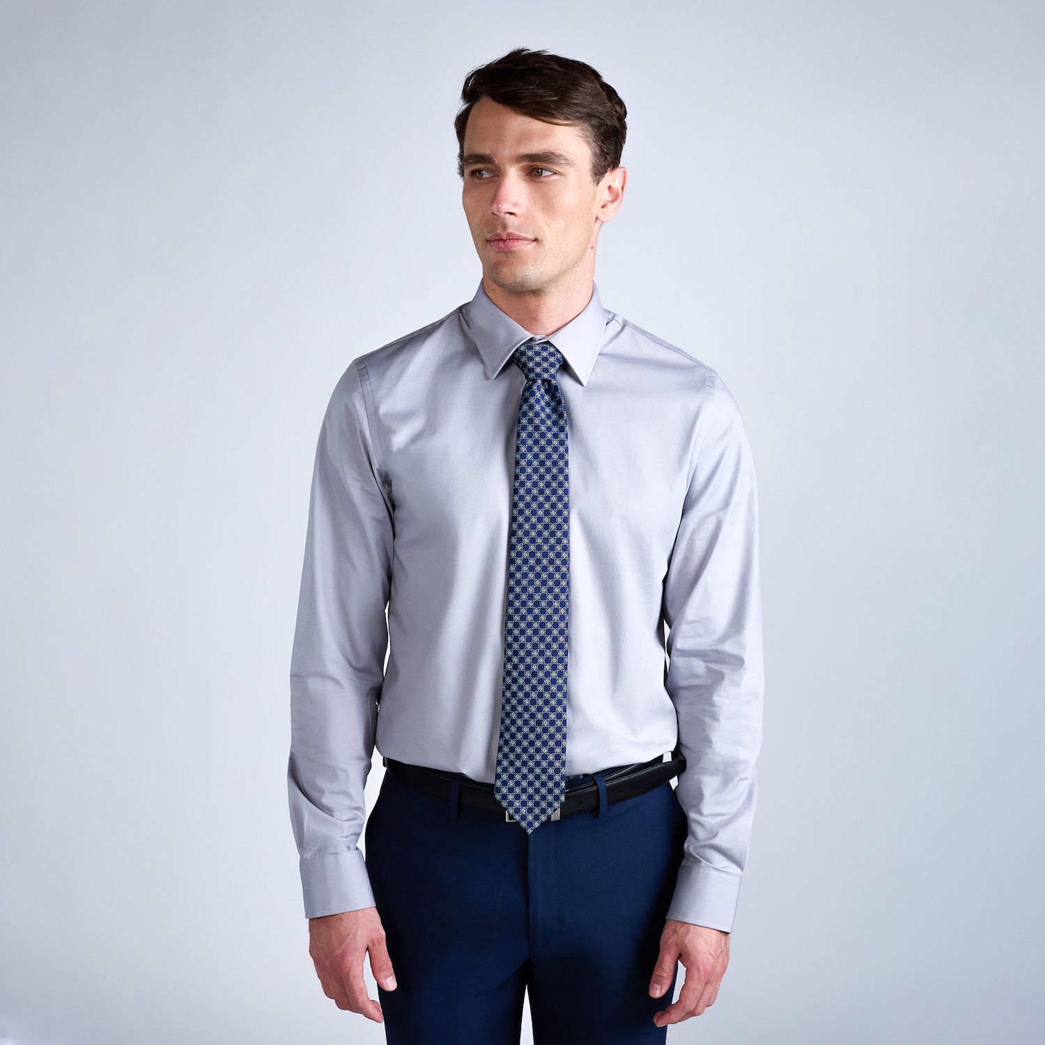 Formal Can Guys Wear A White Dress Shirt To A Wedding Men's Haggar Premium  Comfort Slim Fit Dress Shirt, Size: Light Gray