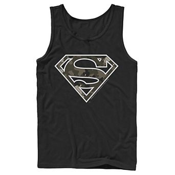 Men's DC Comics Superman Camouflage Fill Logo Tank Top