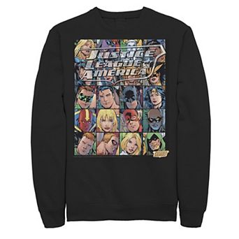 Men's DC Comics Justice League Hero Box Up Poster Sweatshirt