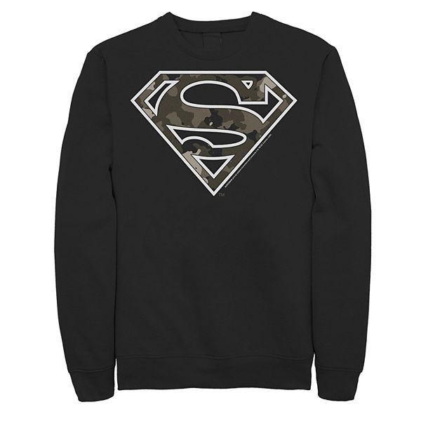 Vintage Superman Sweatshirt Big Logo Superhero Crew Neck Pullover Streetwear Sweater Size M
