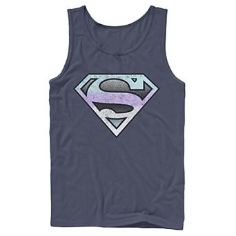 Men's DC Comics Suerman Gradient Pastel Logo Tank Top