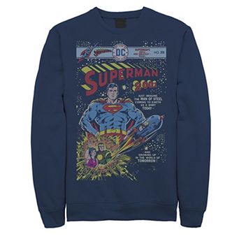 Men's DC Comics Superman 2001 Comic Book Cover Sweatshirt