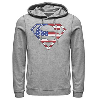 Men's DC Comics Superman American Flag Logo Fill Hoodie