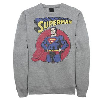 Men's DC Comics Superman Vintage Circle Portrait Logo Sweatshirt