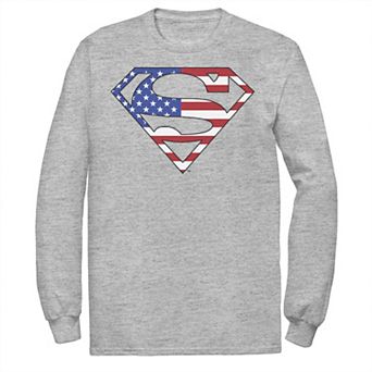 Men's DC Comics Superman American Flag Logo Fill Tee