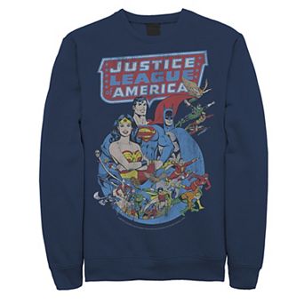 Men's DC Comics Justice League Retro Poster Sweatshirt