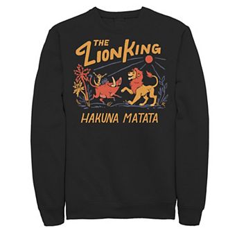 Disney's The Lion King Hakuna Matata Bold Text Men's Sweatshirt
