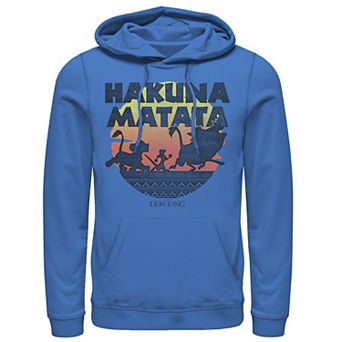 Disney's The Lion King Men's Hakuna Matata Sunset Silhouette Poster Hoodie