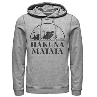 Disney's The Lion King Hakuna Matata Simple Text Men's Hoodie