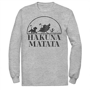 Disney's The Lion King Men's Hakuna Matata Simple Text Tee