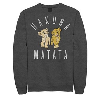 Disney's The Lion King Simba Nala Men's Hakuna Matata Sweatshirt