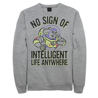 Disney / Pixar's Toy Story Buzz Lightyear Men's No Intelligent Life Sweatshirt