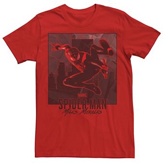 Men's Marvel Spider-Man Miles Morales Action Portrait Tee