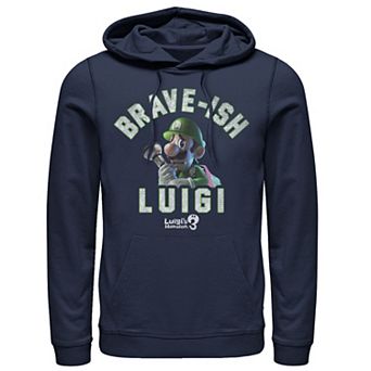 Men's Luigi's Mansion 3 Brave-ish Luigi Portrait Hoodie