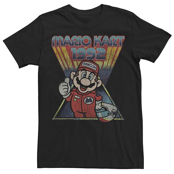 Men s Mario Kart 1992 Retro Portrait Tee