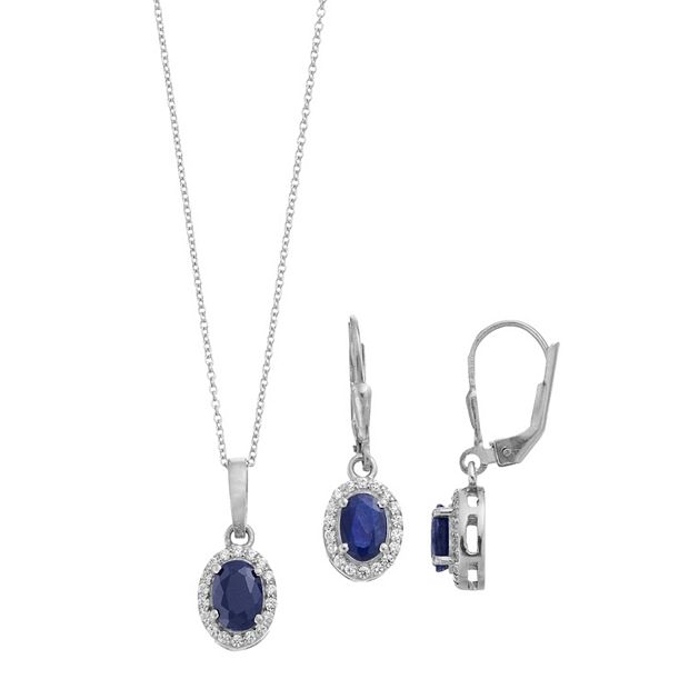 Kohls on sale sapphire necklace