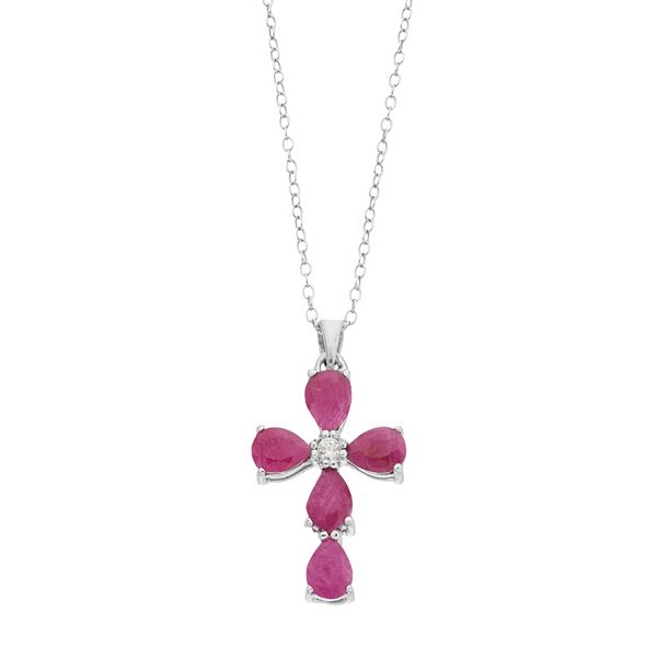 Ruby on sale necklace kohls