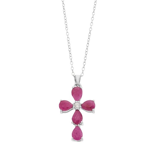 Kohls ruby online necklace