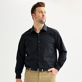 Big & Tall Apt. 9® Premier Flex Spread-Collar Dress Shirt