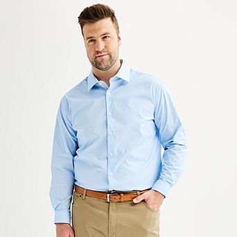 Big & Tall Apt. 9® Premier Flex Spread-Collar Dress Shirt