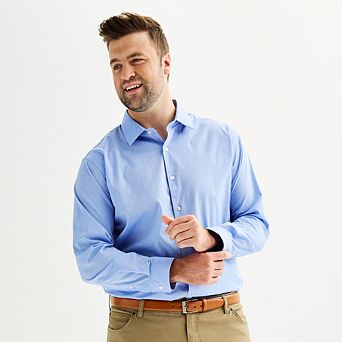 Big & Tall Apt. 9® Premier Flex Spread-Collar Dress Shirt