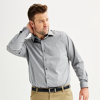 Big & Tall Apt. 9® Premier Flex Spread-Collar Dress Shirt
