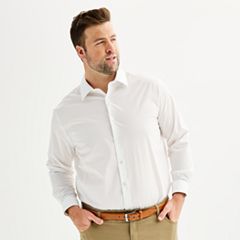 Kohls mens best sale white dress shirt