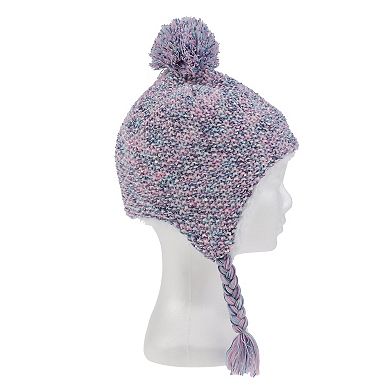 Girls Elli by Capelli Spacedye Earflap Hat & Magic Gloves Set