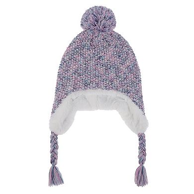 Girls Elli by Capelli Spacedye Earflap Hat & Magic Gloves Set