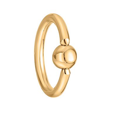 Lila Moon 14k Gold Captive Bead Hoop Ring