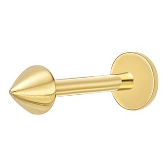 Lila Moon 14k Gold 3 mm Labret Lip Spike