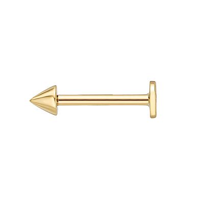 Lila Moon 14k Gold 3 mm Labret Lip Spike